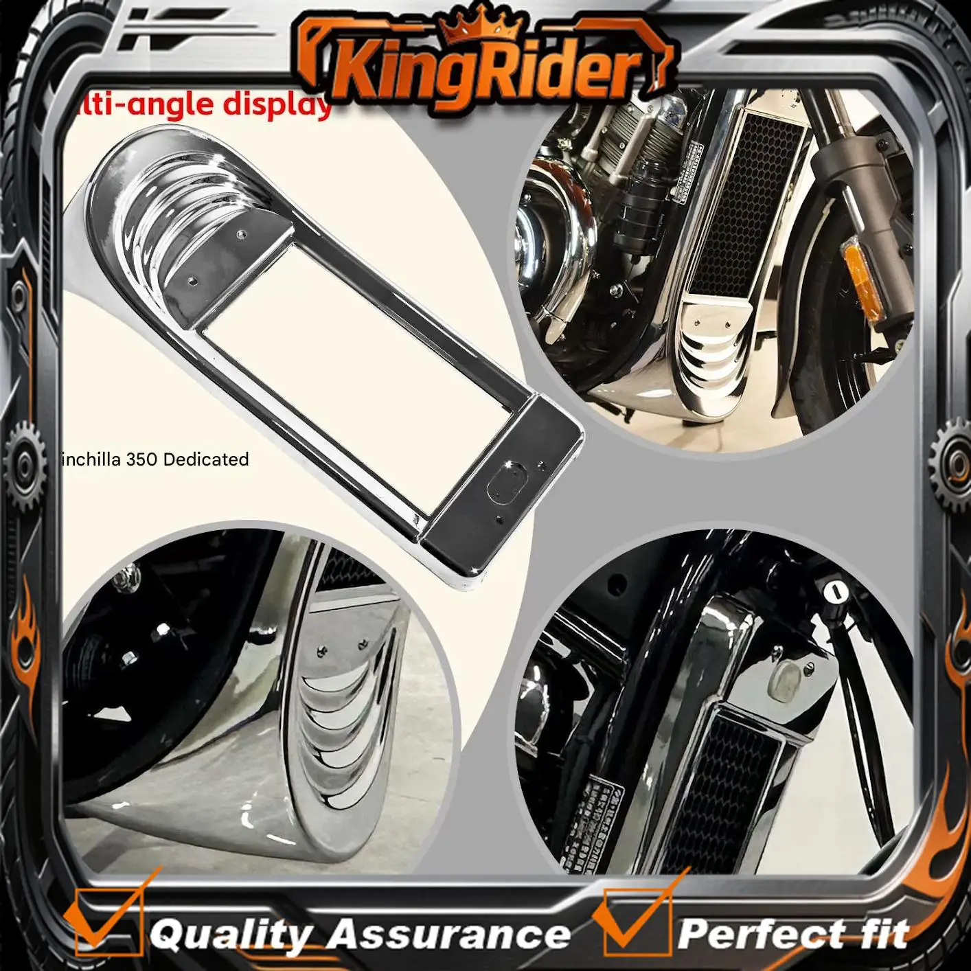 For Benda Chinchilla 350 ACE NEO Electroplated Full Surround Fairing Motorcycle Exterior Decorative Wind Deflector Mod