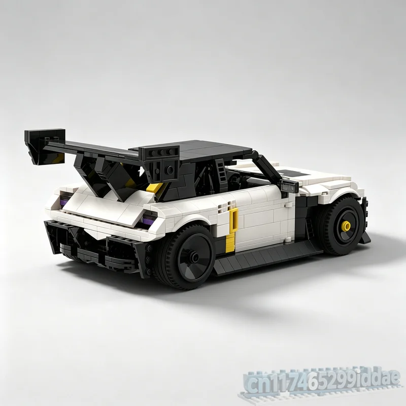 1015PCS Retro Rally Racing Hatchback MOC Building Blocks Classic Sport Car DIY Assembly Brick Model Display Collectible Toy Gift