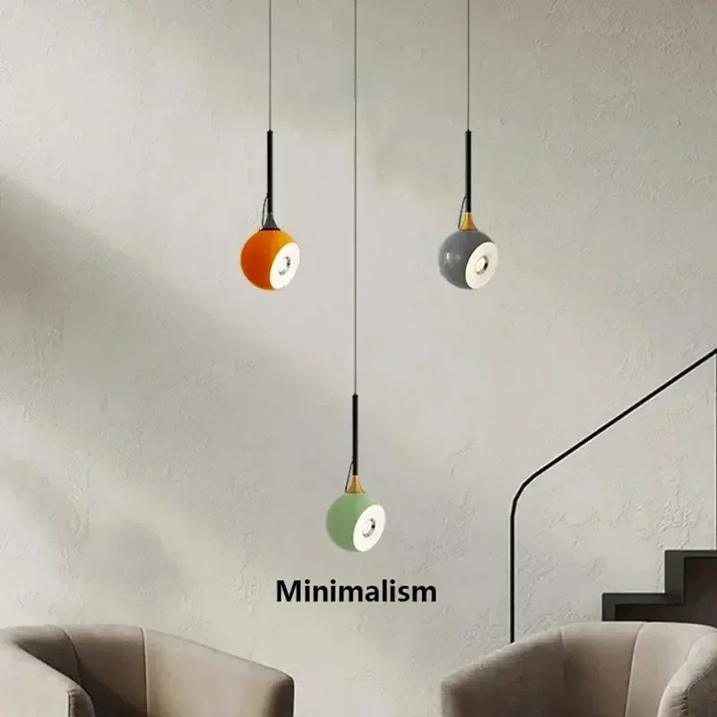 Bedroom Bedside Simple Chandelier Master  Bar Designer Hanging Line Table Can Lift Personality Small