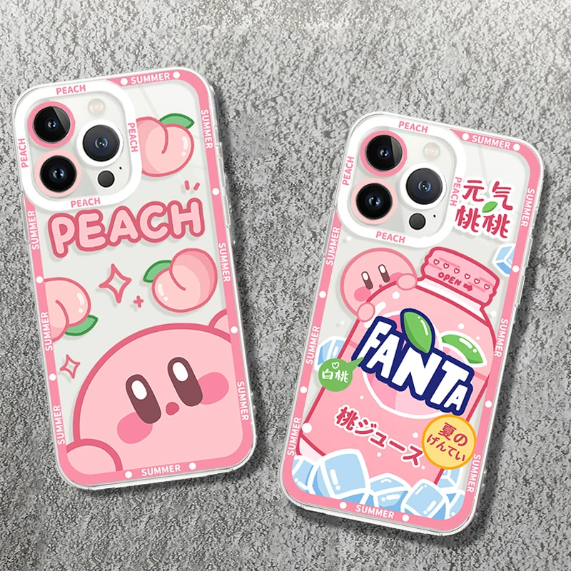 Cartoon K-Kirby Phone Case For Xiaomi 13T 12T 11T 10T 14 13 12 11 Lite 5G NE POCO F6 X6 Pro X3 NFC X5 X4 GT F3 F4 F5 M6 M5S C65