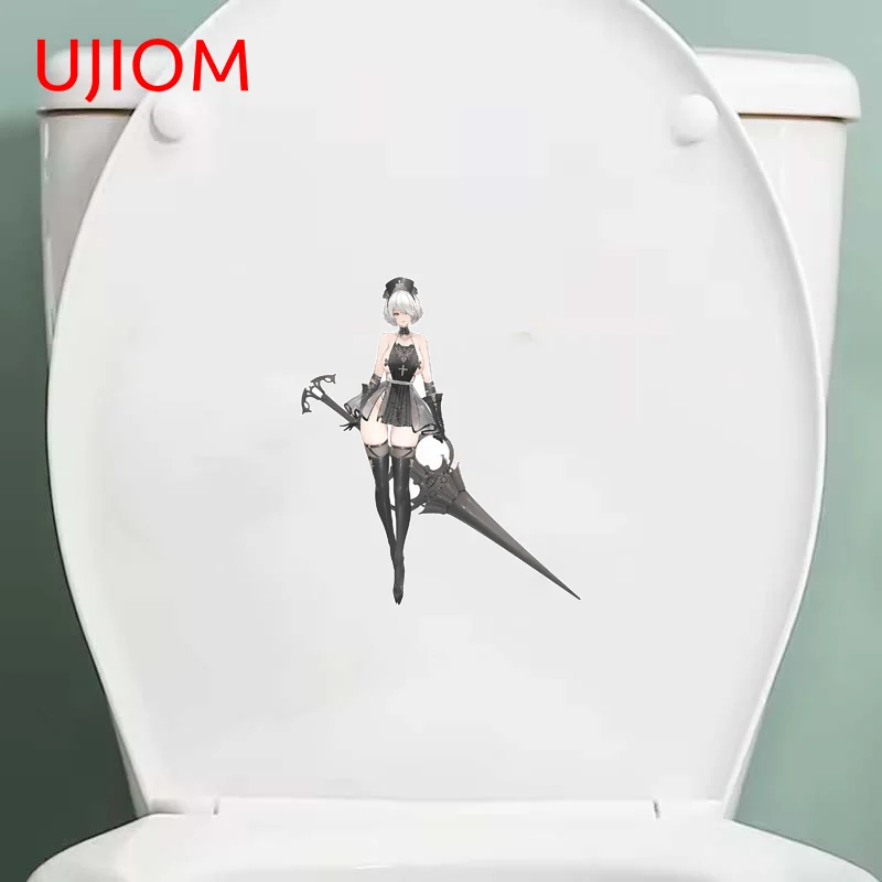 UJIOM Seductive Nier 2B Nurse Wall Sticker Artistic Elegant Attractive Decal Suitable For Creative Personality Wallpapers