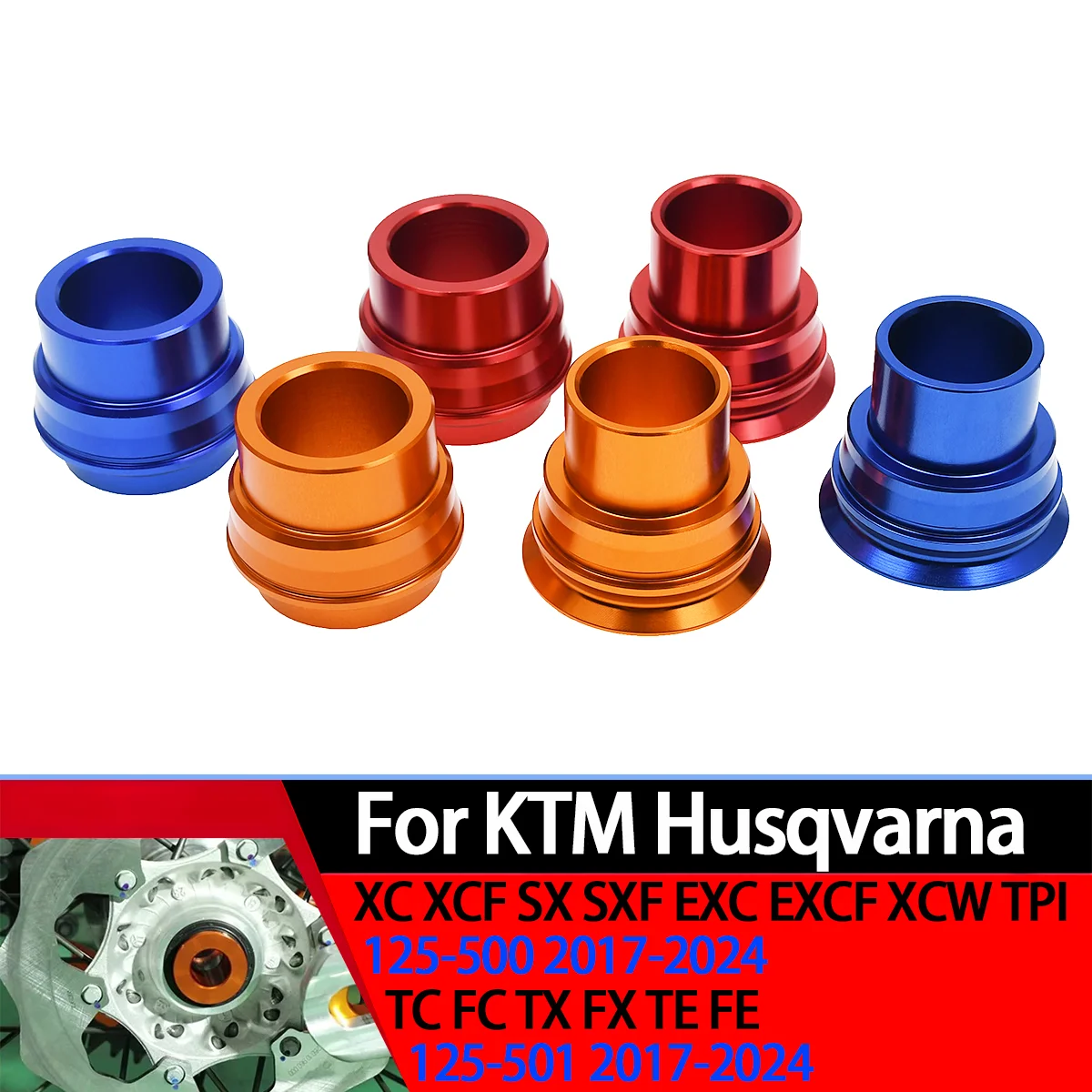 

2016-2022 Motorcycle Front and Rear Wheel Hub Spacer For KTM SX SXF EXC EXCW EXCF XCF XCW 125-530 For Husqvarna FC FX FE TE TC