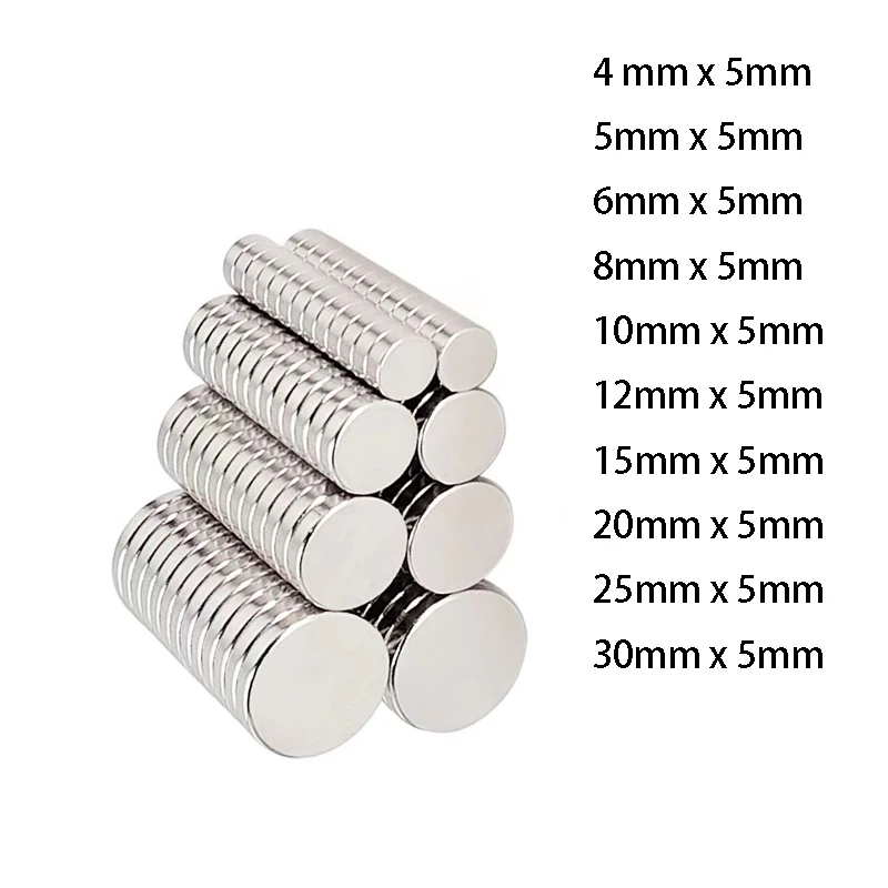 

2023 Thickness 5mm Strong Magnets Neodymium Magnet Permanent NdFeB Magnetic For Fridge Crafts Acoustic Field Electronics