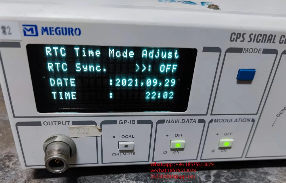 For MEGURO MSG-2050A GPS Signal Generator USED