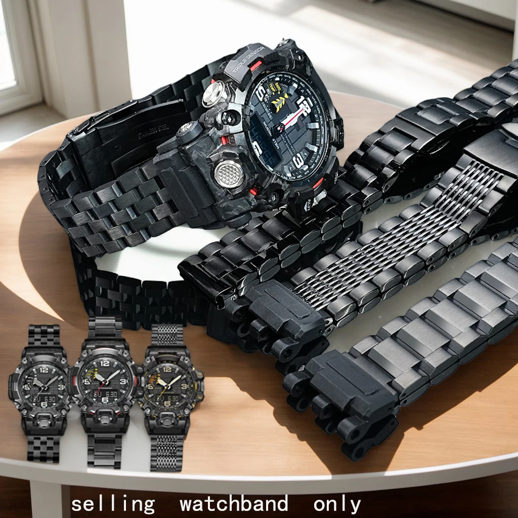 

Modified stainless steel wristband for Casio Big Mud King II 5678 GWG-2000 modified steel strap stainless steel watch strap acce