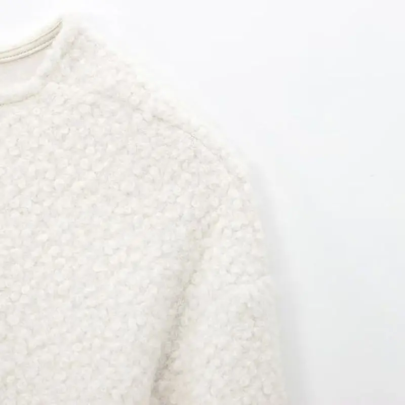 عارضة Faionable فرو الضأن تقسم Jaet المرأة ort ملابس خارجية الخريف الشتاء جديد وصول الشارع Sle ألياف البوليستر #3