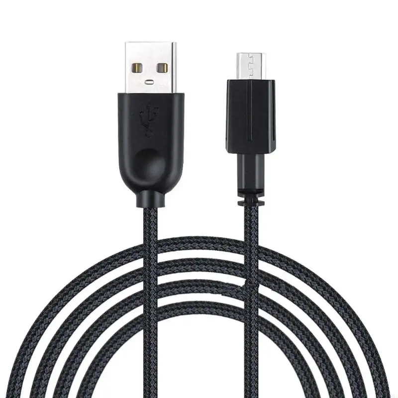 F68C USB نايلون شحن كابل سلك الطاقة الماوس