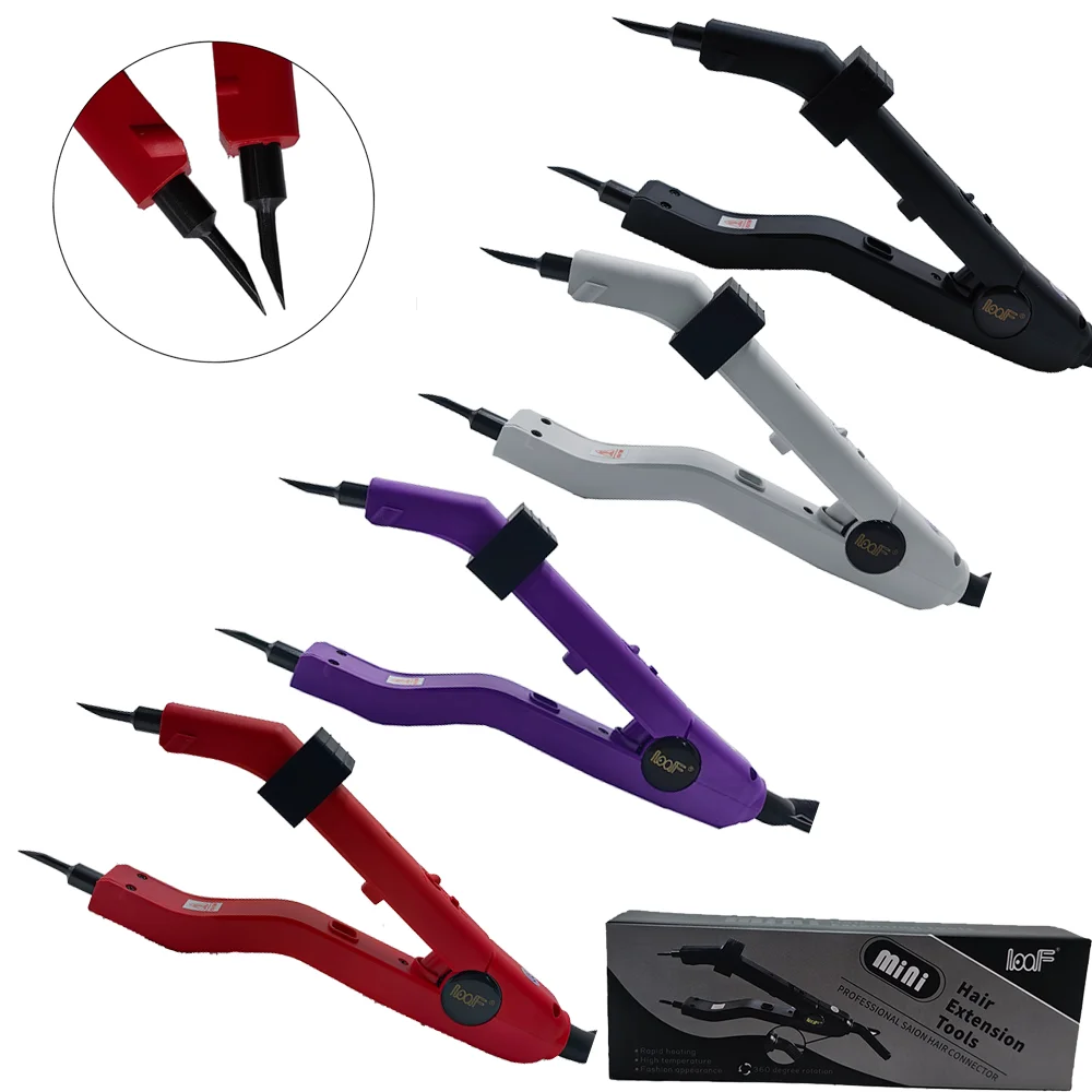 1pc Tip joint Temperature 220℃ Hair Connectors Fusion Keratin Bonding Heat Iron Hair Extension Tools Mini Adjustable Heating Tip