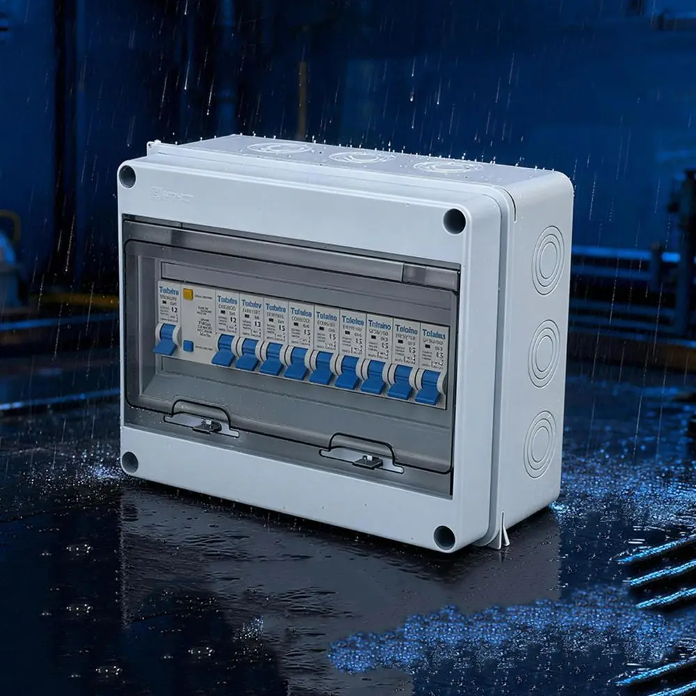 IP65 Electrical Junction Box Dustproof Waterproof Circuit Breaker Box Outdoor ABS Plastic Distribution Box Power Distribution