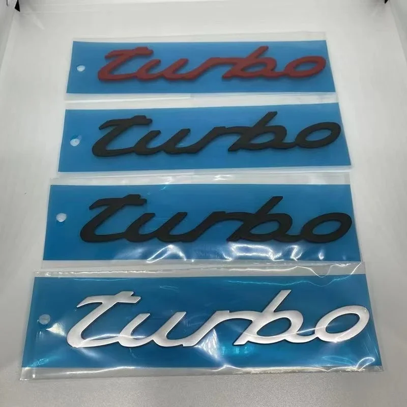 ABS Car Rear Trunk Emblem Badge logo Stickers for Panamera Cayman Macan Cayenne Boxster Carrera executive 911 718 Taycan 4 S