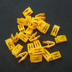 20Pcs Universal Car Trim Instrument Panel Dashboard Plastic Fasteners Orange Car Clips Rivets Fastener