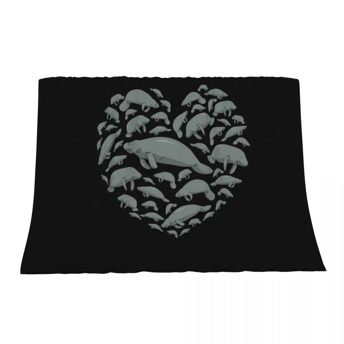 

I Love Manatees Shirt Women Manatee Gift Men Floaty Potato Throw Blanket for sofa Thin Flannel Blankets