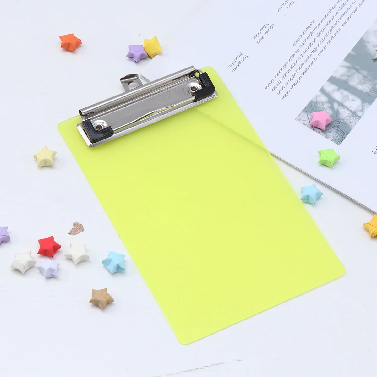 

Набор из 6 цветных прозрачных пластиковых планшетов-клипбордов формата А4 для офиса и школы, легкие и портативные