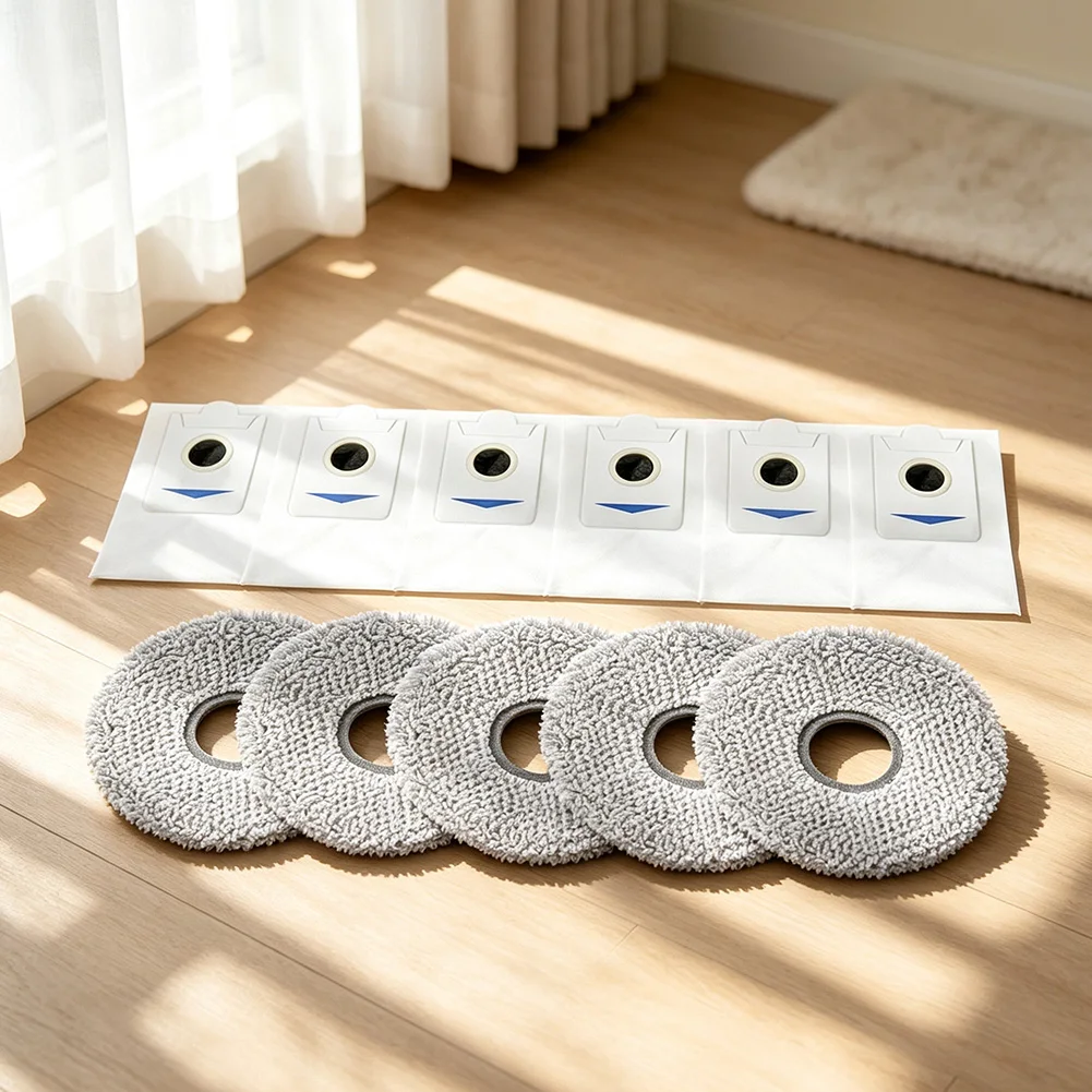 Mop Cloths With Dust Bags Kit For Bosch Spotless Max BCRDW3B/BCRDW3BAB & Spotless Max Cam BCRDW3BX Vacuum Cleaner Parts