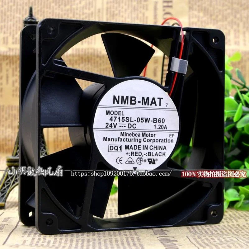 Ssea Nieuwe Fan Voor Nmb 4715SL-05W-B60 -D00 24V 1.2A 120*120*38 Aluminium Frame Fan Cooling fan