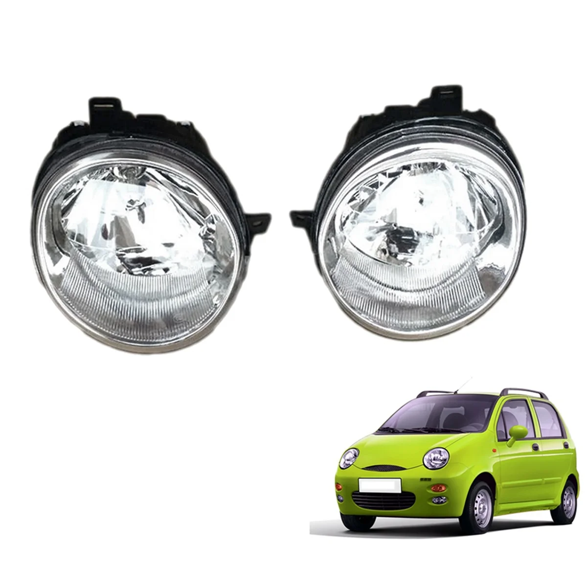 Auto Left Front Headlight Assembly S11-3772010 for CHERY QQ Clear Lens Headlights Lamps