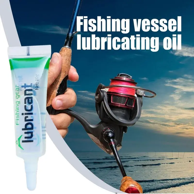 Fishing Reel Lubricant 10g Reel Maintenance Grease Rust Prevention Bearing Lubricating Oil for Freshwater/Saltwater Fishing Reel