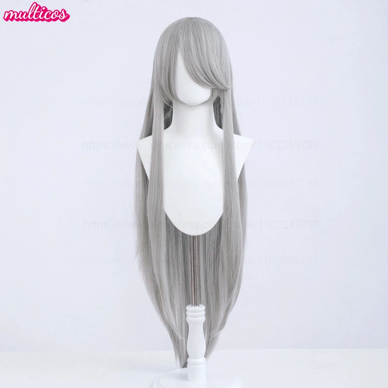 Hochwertige Anime 100 cm lange gerade Cosplay-Perücke Schwarz Weiß Rot Rosa Braun Gold Blau Blond Lila Hitzebeständige Haarperücken