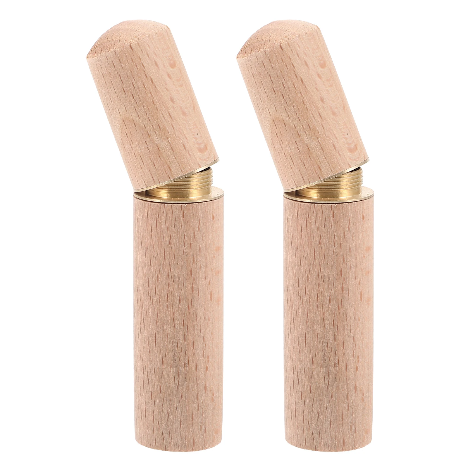 

2pcs Wooden Toothpick Canister Home Restaurant Storage Organizer Kitchen Accessories Modern Design Needle Thread Holder