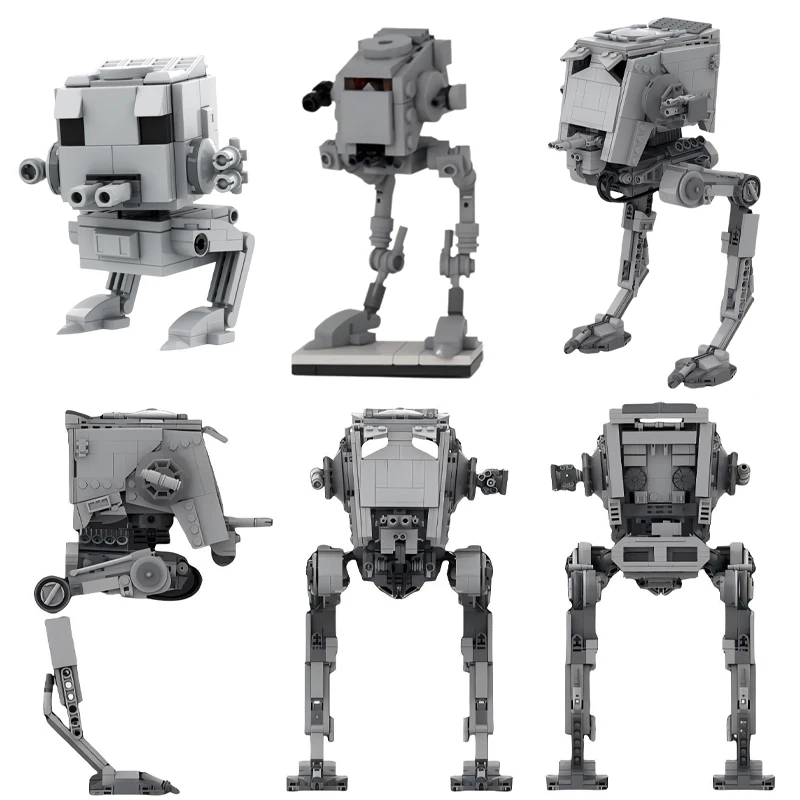 MOC Star Movie Series Space War Chicken Walker Armored AT-ST Empire Transport Building Blocks Mecha Model Boy Toys Birthday Gift