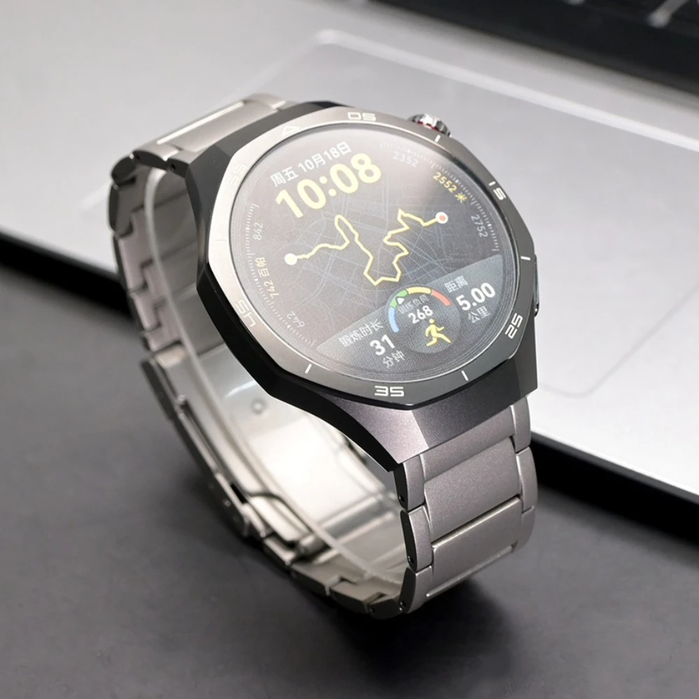 22mm Titanium Alloy Strap for Huawei Watch GT6 5 Pro 46mm Ultimate Luxury Band for Samsung Galaxy Watch 3 45mm Gear S3 Bracelet