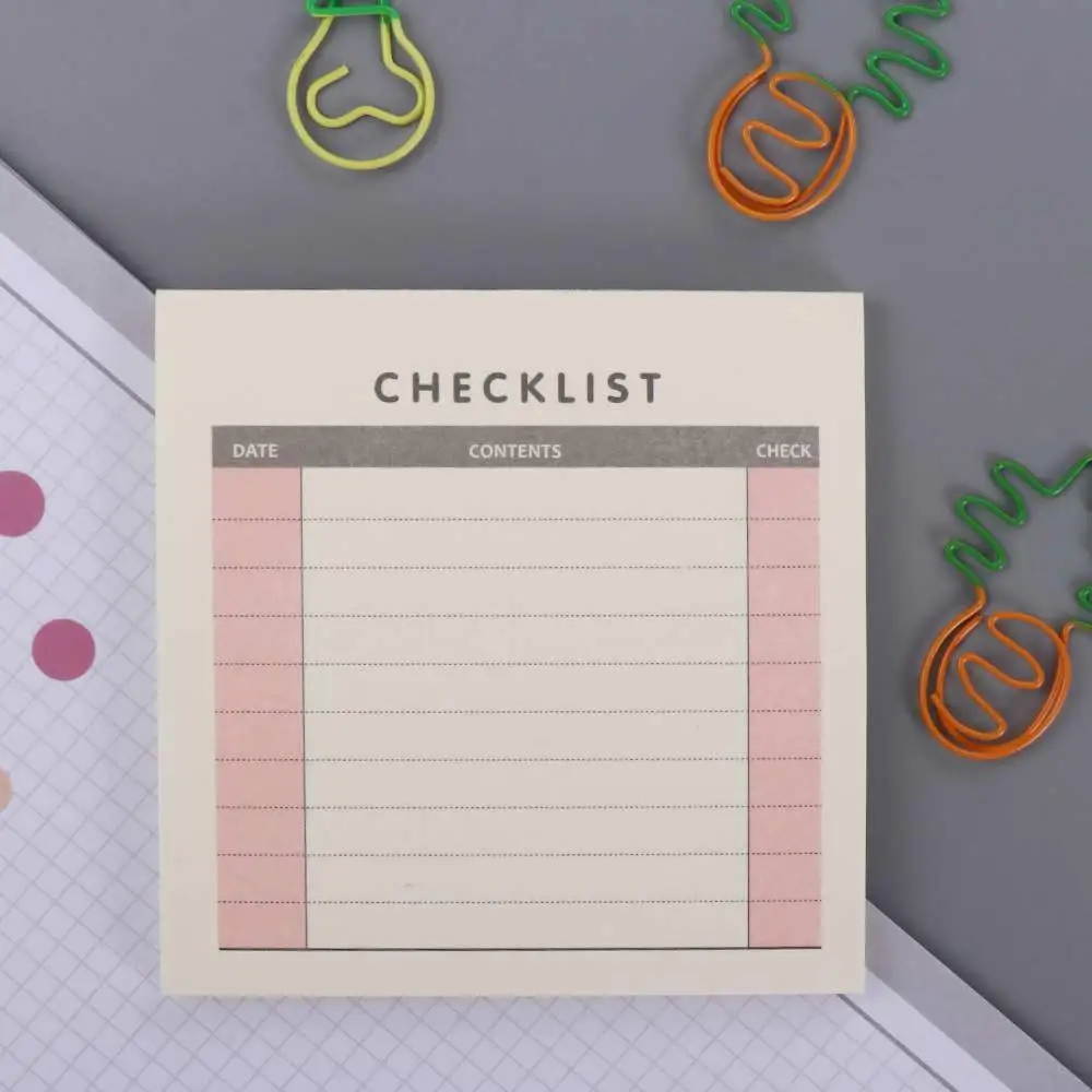 Portable Small Check List Stationery Plan List To Do List Daily Weekly Memo Pad Weekly Plan Month Planner
