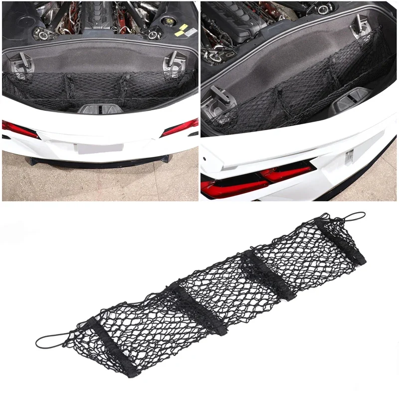 

For 2014-2023 Chevrolet Corvette C7 C8 Car Trunk Multifunctional Storage Net Pocket Car Interior Modification Accessories