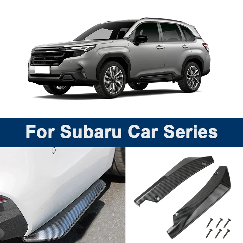 

For Subaru Impreza WRX Forester Outback Legacy Crosstrek BRZ Rear Bumper Lip Diffuser Splitter Easy Install Sporty Exterior Kit