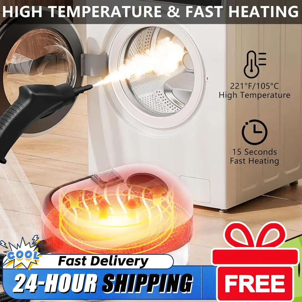 

Пароочиститель бытовой 2500 Вт, 220 В, высокотемпературный, под давлением, многофункциональный, для дома и кухни, для удаления жира