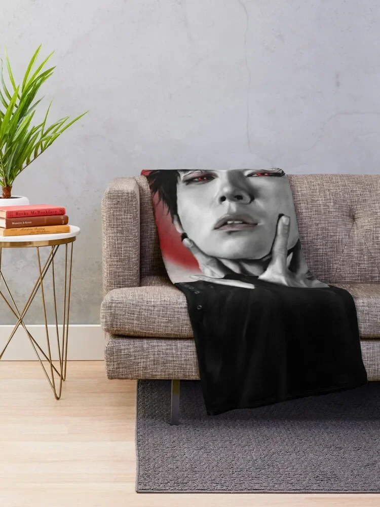 The rose Kim Woosung Sami fanart kpop Throw Blanket funny gift heavy to sleep Blankets For Sofas Blankets