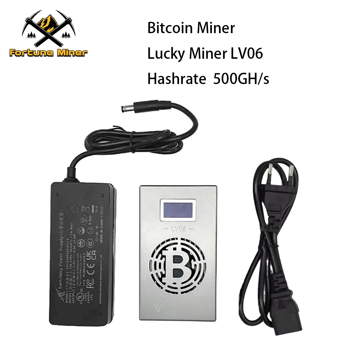 

Lucky Miner LV06 Bitcoin Miner Solo Miner 500GH/s 15W Low Powe BM1366 Asic Chip BTC BCH BSV DGB Mining Lottery Machine Home Use