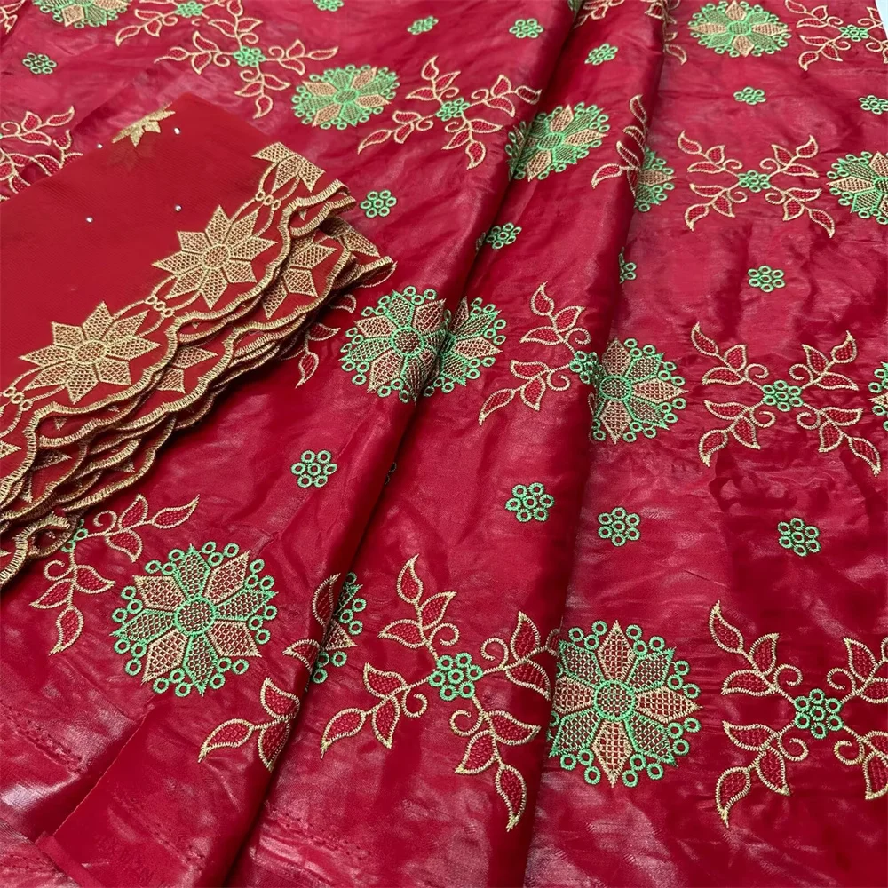 

5 ярдов африканской ткани Bazin Riche Brocade, 100% хлопок, жаккардовая ткань для платьев, 2 ярда сетчатой ткани для пошива одежды.