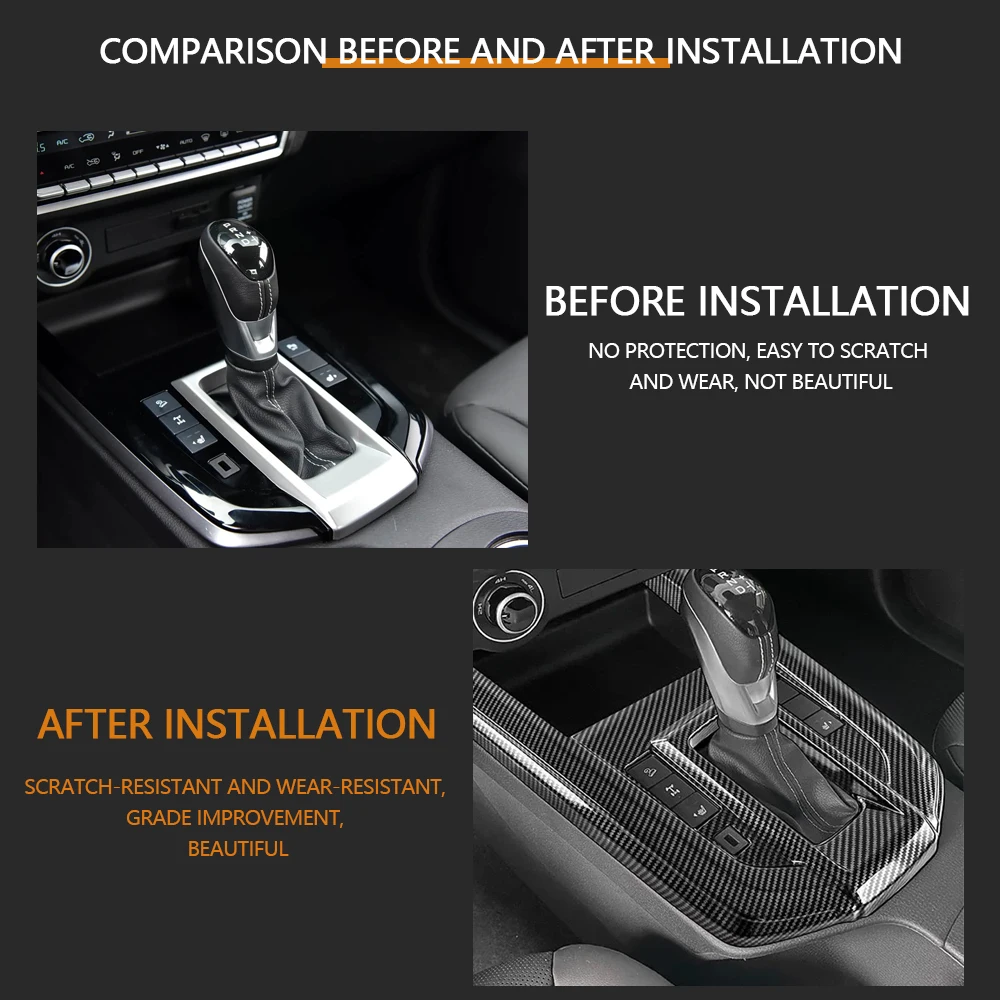 Schalthebelabdeckung für Isuzu D-Max Dmax 2021 2022 2023 2024 LHD Mittelkonsolen-Zierleiste Dekorationsaufkleber Zubehör – Detail 3