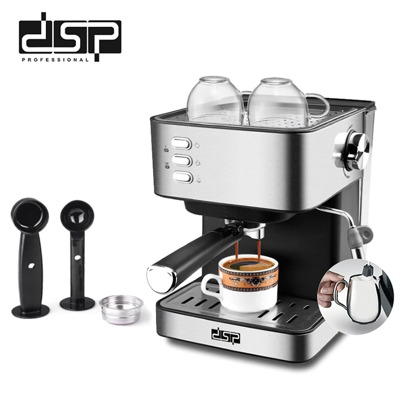 DSP 15bar Commercial Automatic Coffee Machine 1.6L Large Capacity Espresso Coffee Cappuccino Maker Espresso Machines