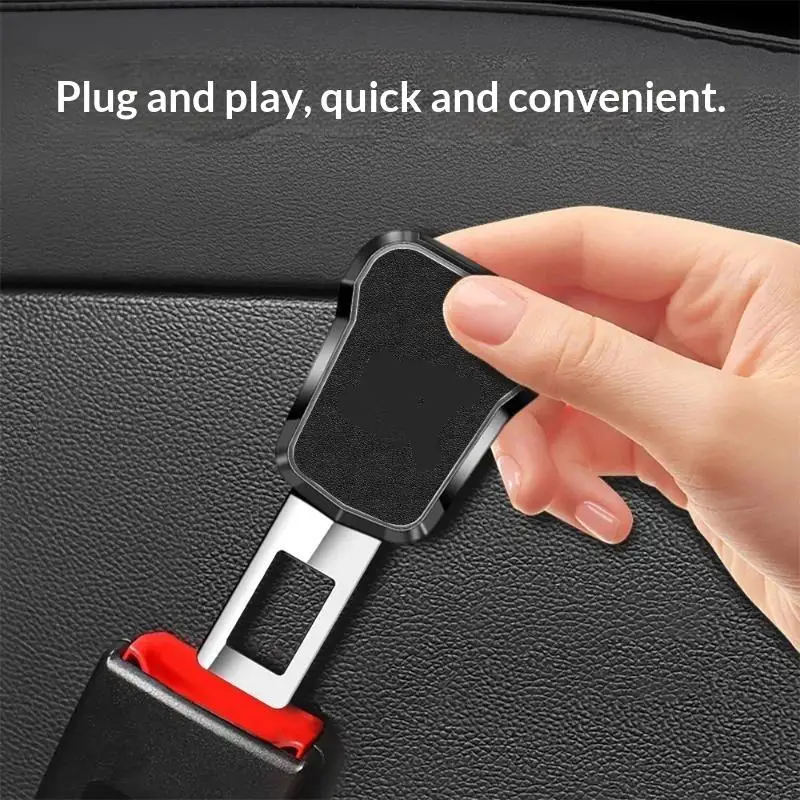 【CMO】1PC Car Seat Belt Clip Extender Safety Seatbelt Lock Buckle Plug Just Plug And Play Insert Socket Extender Safety Buckle