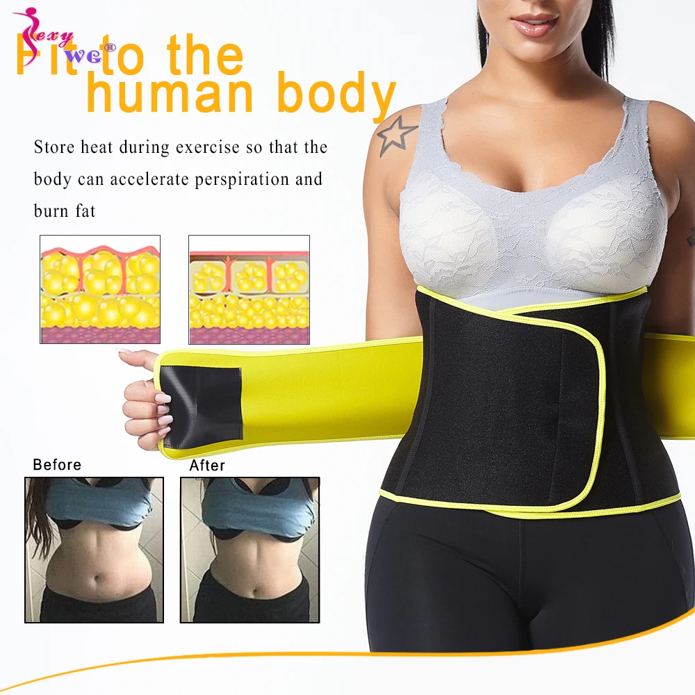 SEXYWG Women Waist Trainer Belt for Slimming Girdle Strap Weight Loss Belly Band Corset Waist Cincher Neoprene Body Shaper Sport