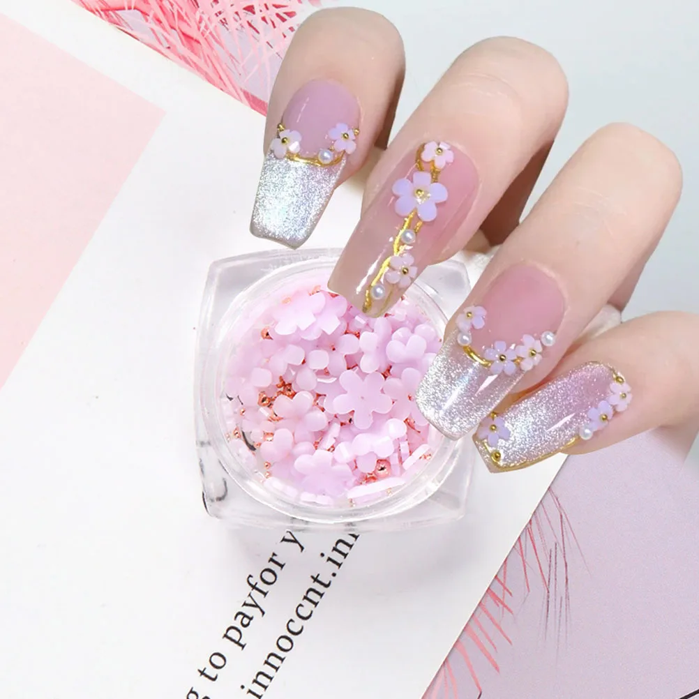 

6 коробок, аксессуары для дизайна ногтей «сделай сам», смоляные цветочные подвески, маникюрные бусины, декоры, изысканные нашивки для ногтей для элегантного маникюра