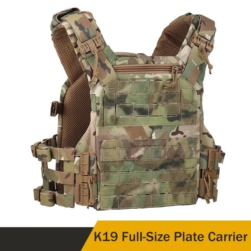 

MOLLE K19 3.0 Tactical Vest Plate Carrier Hunting Airsoft Combat Vests Quick Release System Adjust Cummerbund Vest Body Armor