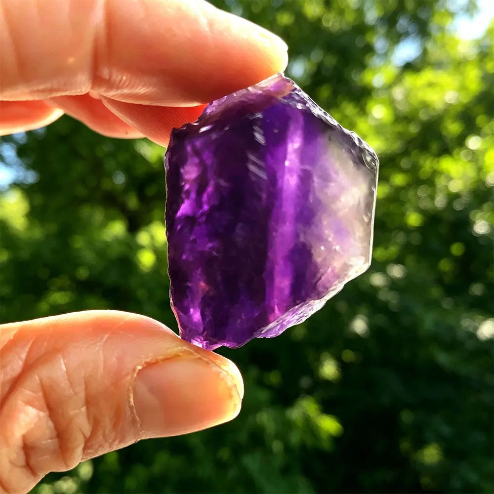 

Natural Amethyst Crystals Raw Stones Purple Chakra Quartz Crystal Reiki Healing Gemstone Mineral Specimen for Aromatherapy