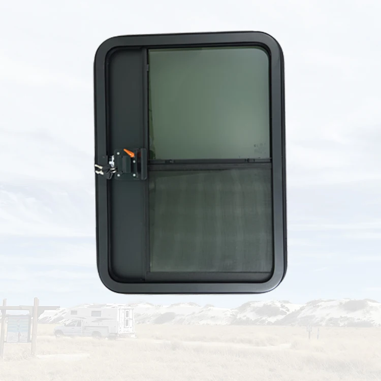 

2024 Manufacturer RV Door Camper Van Trailer Door 660*914mm Aluminum Alloy Caravan Door Sliding Window with Grille