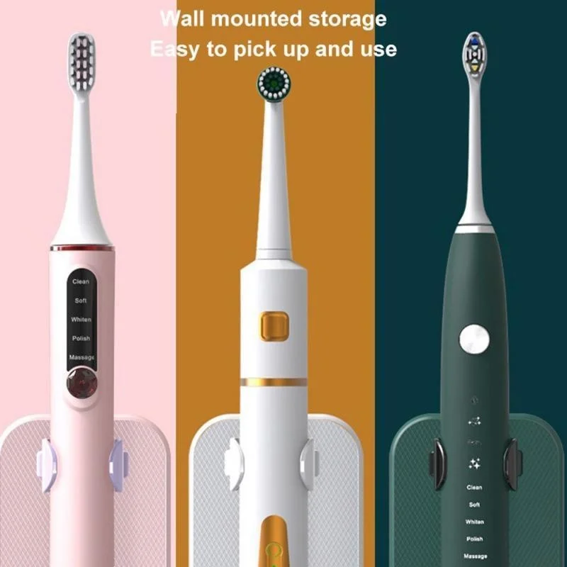 Electric Toothbrush Holder Wall Hanging Couple Toothbrush Drain Storage Box Bathroom Organizer Brush Holder Bathroom Accessories