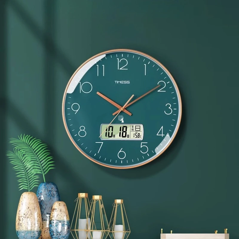 

bedroom Modern Simplicity round Wall clock home decor items Room decoration living room Kitchen Clocks cheap Wall Clock Garden