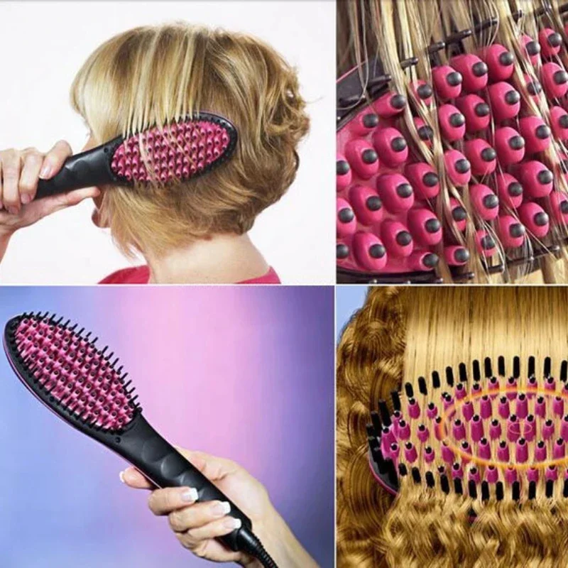 LED Display Hair Comb, Dry and Wet Dual-use Straight Hair Comb Adjustable Temperature  Electric Magic Comb Straightener