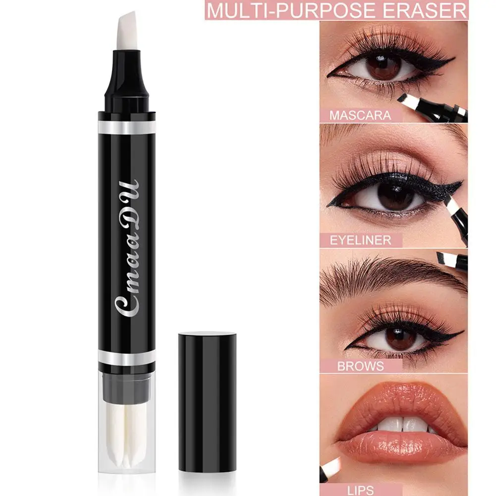 Precision Makeup Eraser Pen Corrective Stick for Eyeliner Lip Line Eyebrow Fixer Portable Portable Quick Clean Makeup Tool