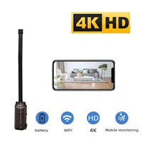 Versión mejorada, minicámara WiFi 4K HD, compatible con visualización remota, detección de movimiento, cámara DIY estilo niñera para el hogar