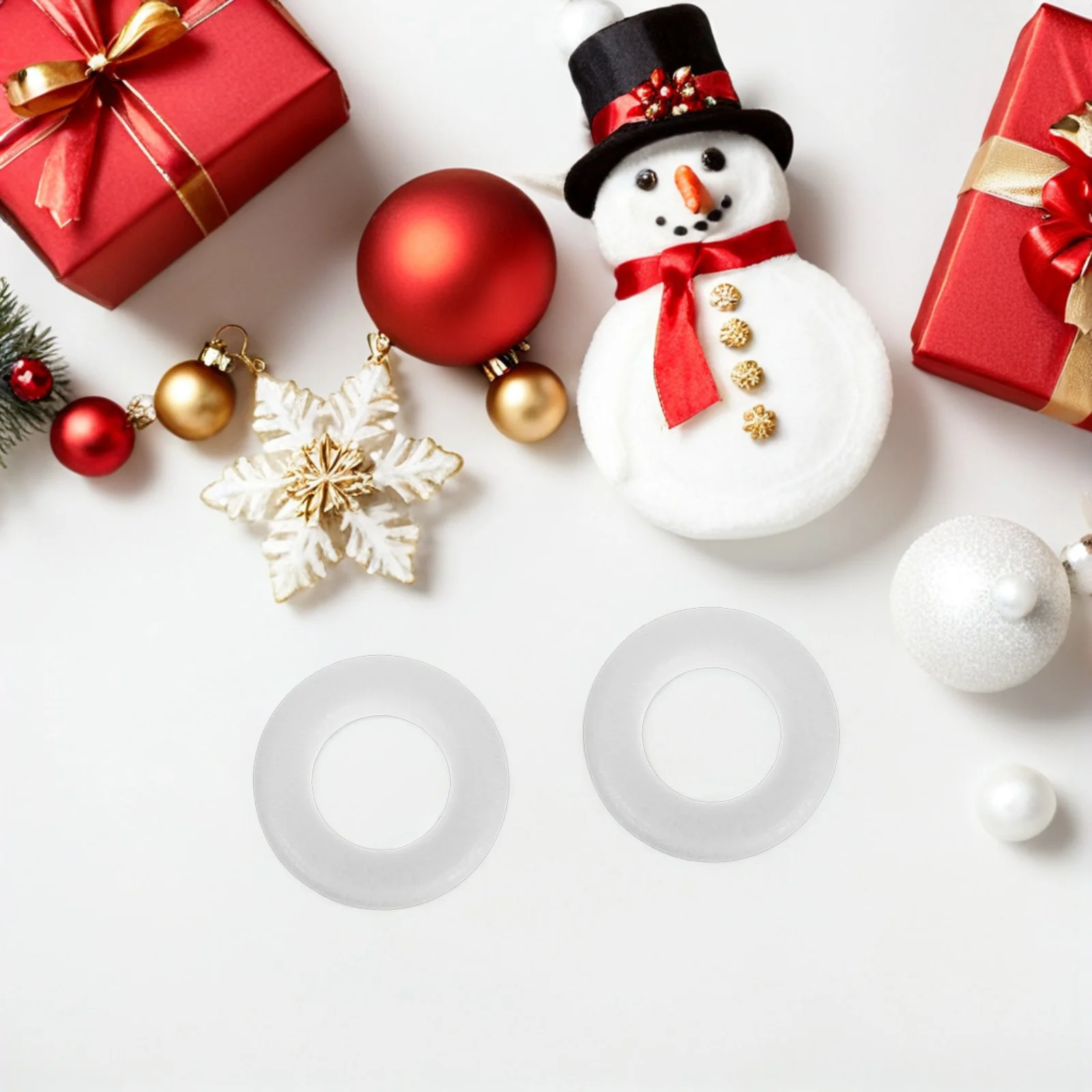 

25Pcs White Wreath Bases DIY Round Rings for Christmas New Year Decorations Handcrafts At Home Or School Wreath Ring