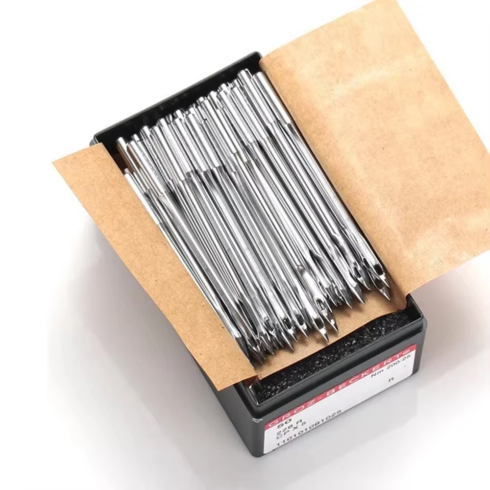 50 pcs Genuine Groz Beckert GB Sewing Needles 228 R CPX5 CP X 5 Nm 160/23 200/25 250/27