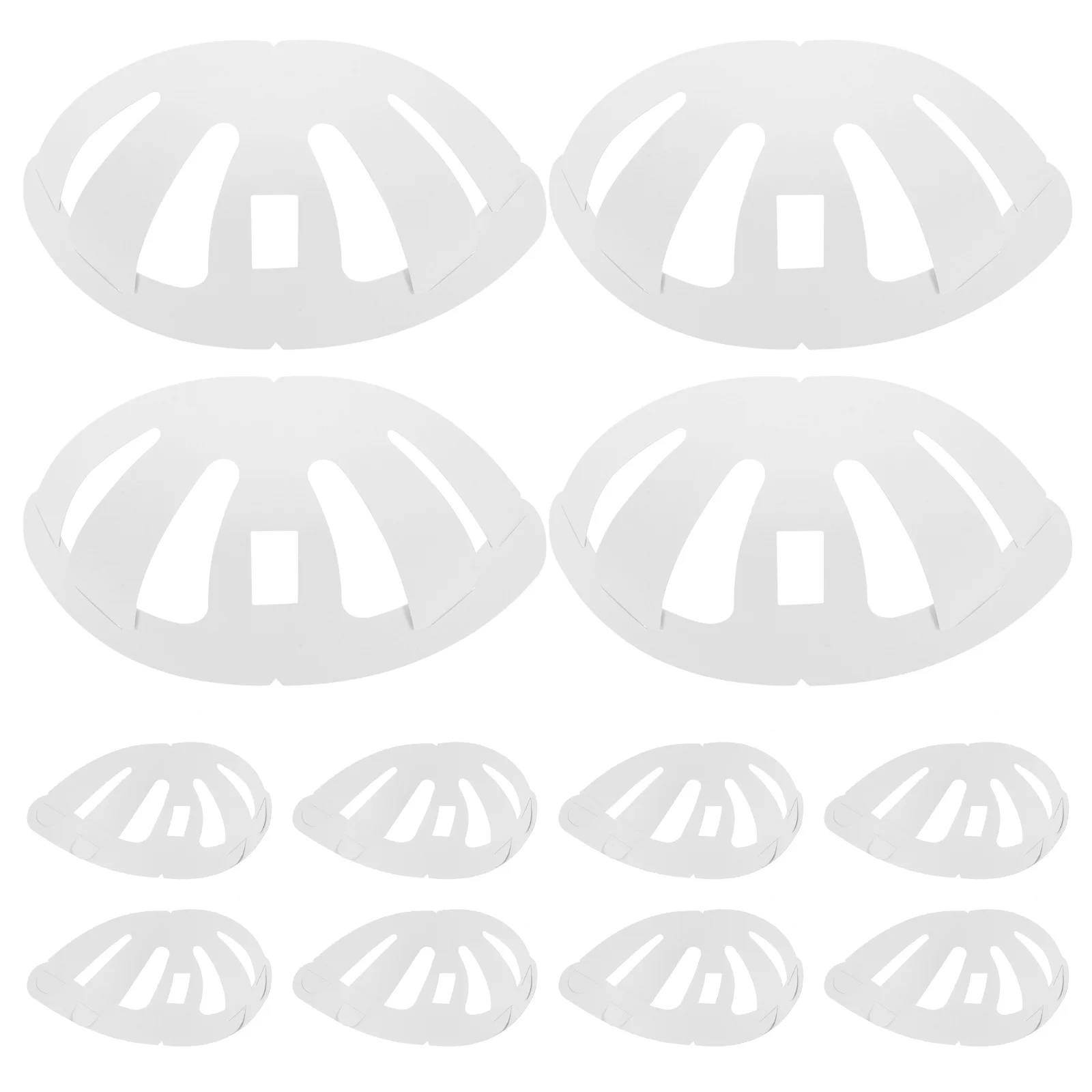 

50Pcs Paperboard Hat Supports White Double-Sided Cardboard Inserts for Baseball Caps Shape Retention Reusable Cap Form Display