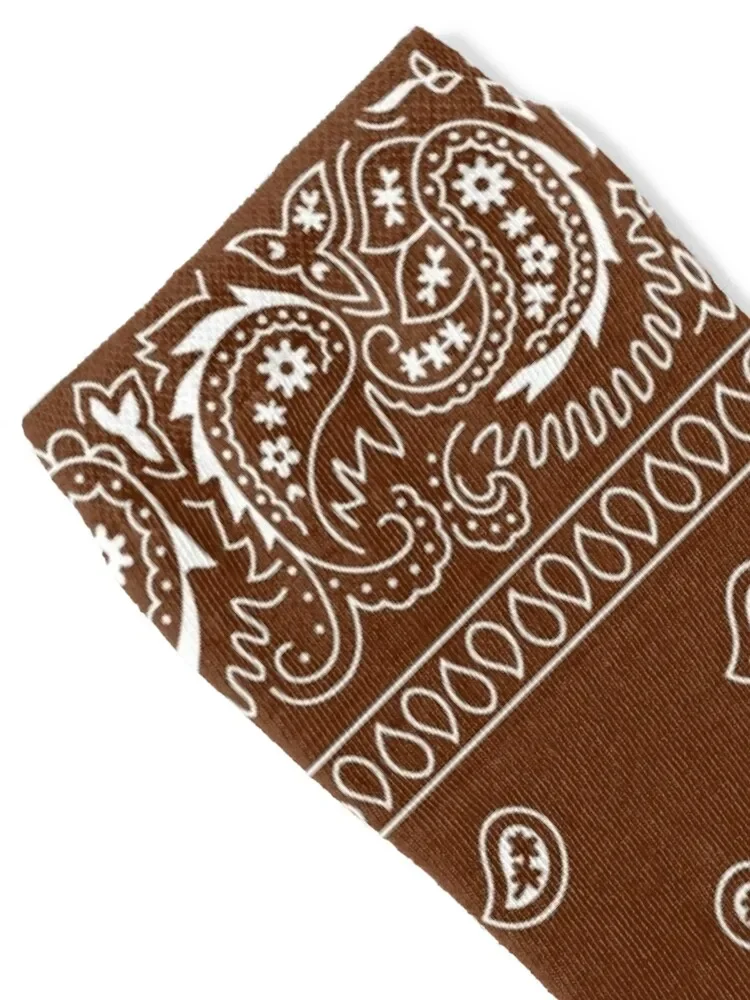 Bandana - Classic Brown - Traditional Socks Running men cotton high quality set Women's Socks Men's