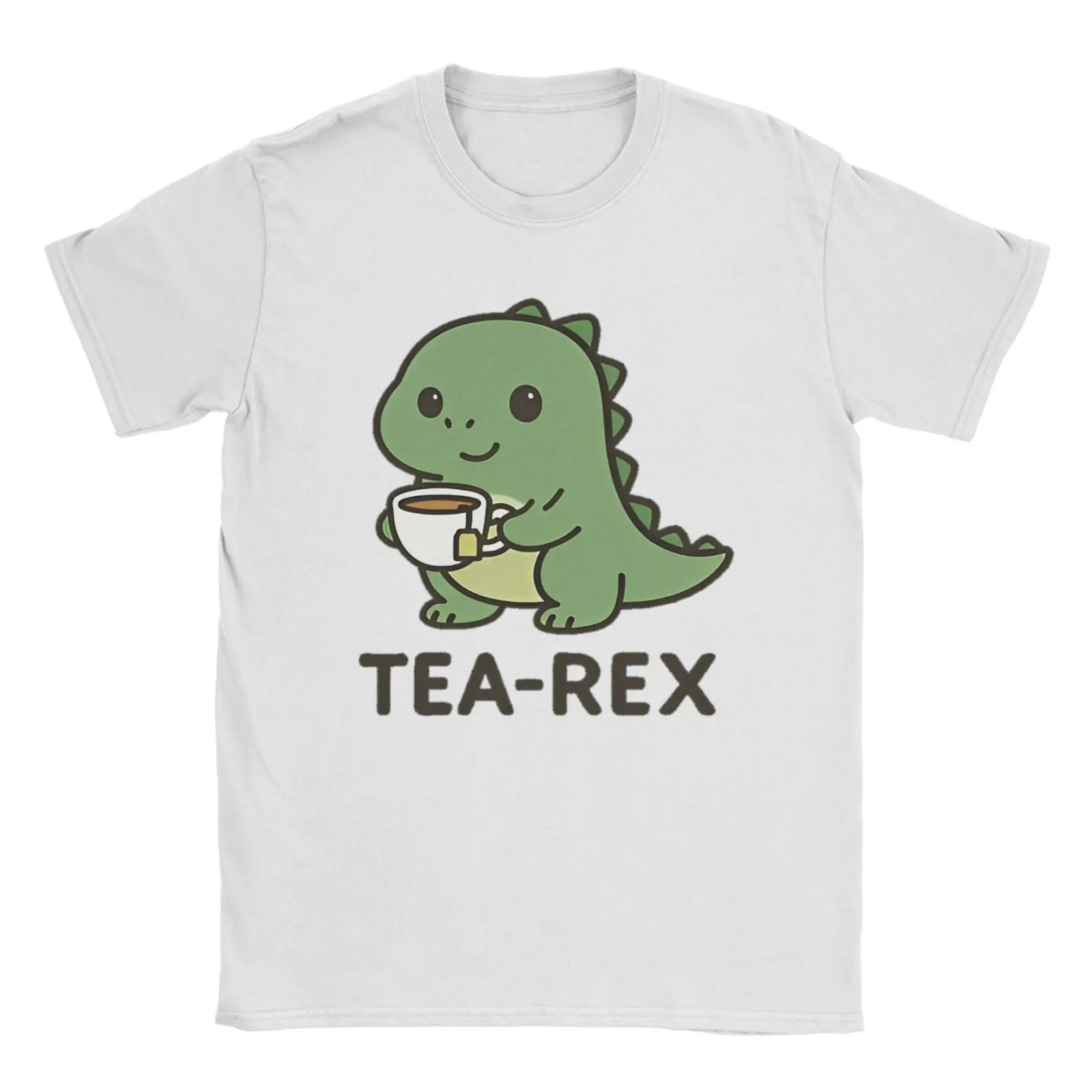 

Humor Tea Rex Dinosaur T-Shirt for Men O Neck 100% Cotton T Shirt Short Sleeve Tee Shirt Graphic Printed Clothes